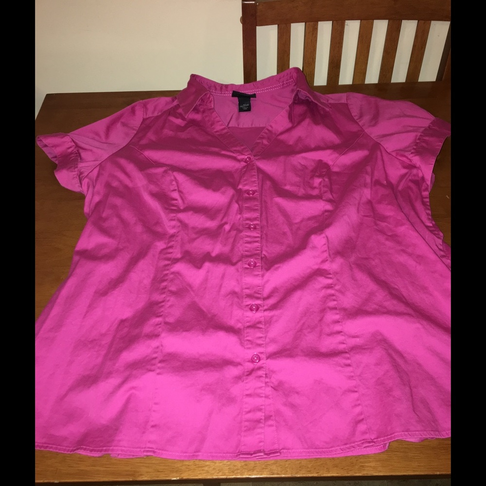 Lane Bryant Size 24 Button Down Top